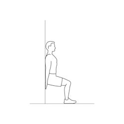 Wall squat Wall squat